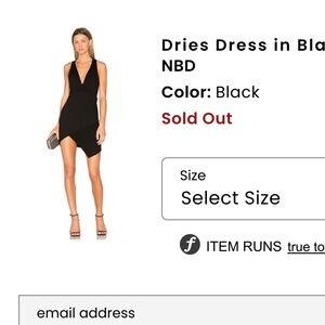 Revolve Black dress by NBD